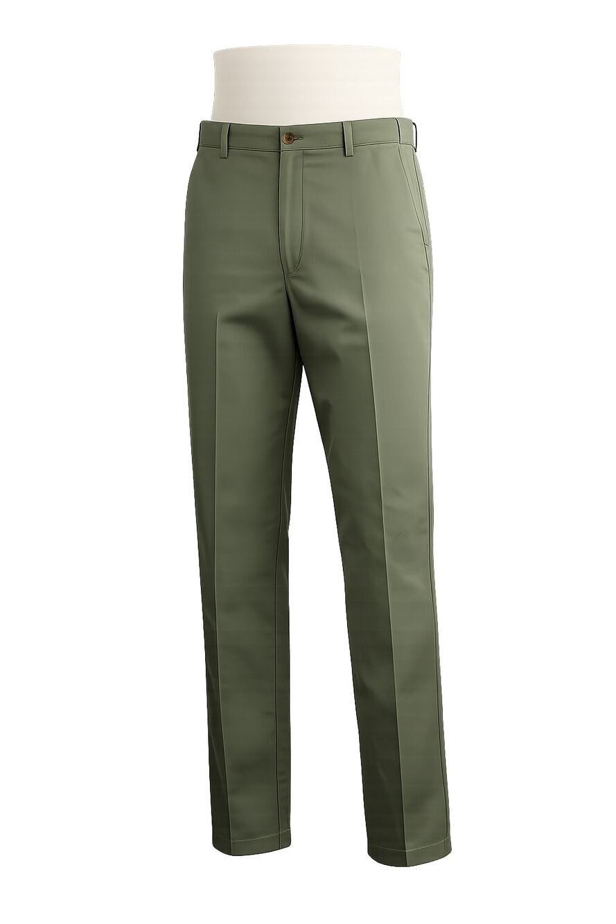 L.L.Bean Men's Olive Green Chino Pants - Size 36x32 - Classic Fit Casual